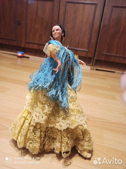 Кукла старинная испанка