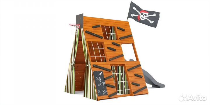 Детская площадка деревянная