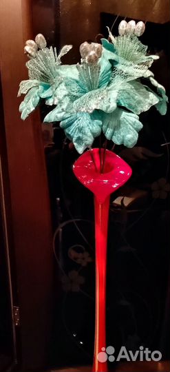 Ваза напольная с цветами