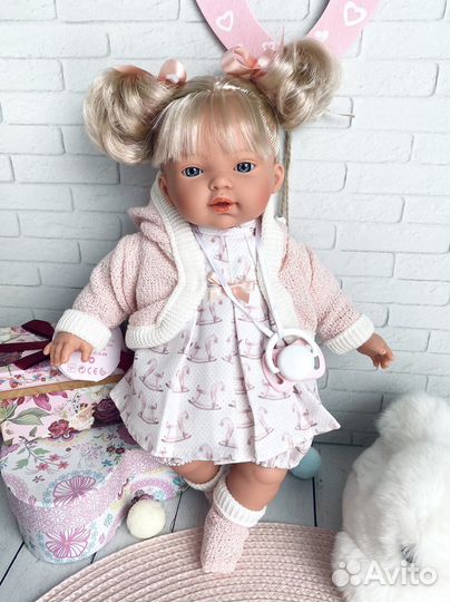 Кукла Llorens мягконабивная Роберта