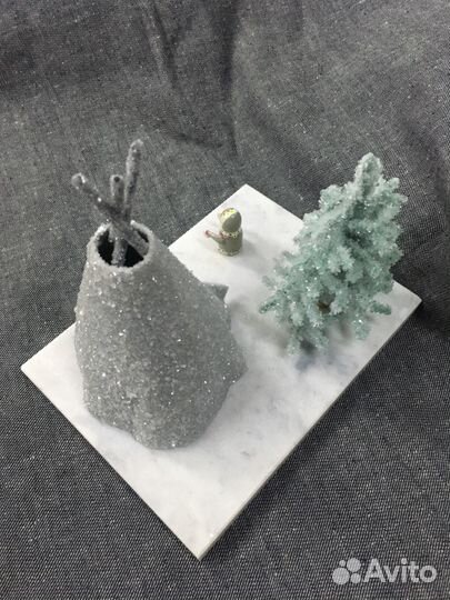 Северная композиция из камня и каменной крошки