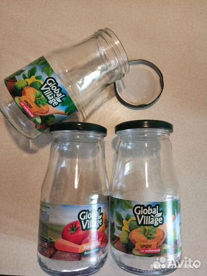 Банки стеклянные с винтовыми крышками