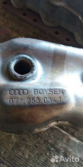 Коллектор выпускной правый Volkswagen Touareg 7LA