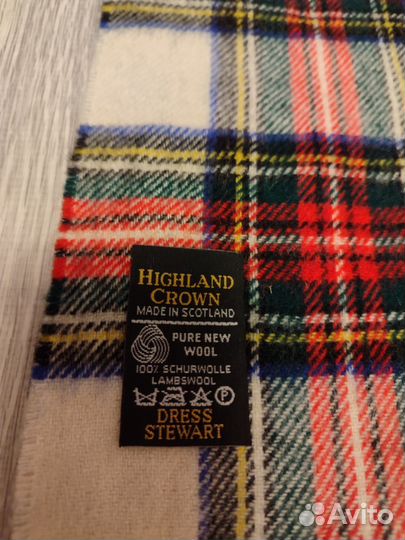 Шотландский твидовый шарф Highland crown