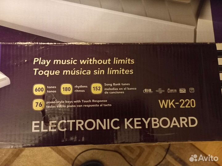 Синтезатор casio wk-220