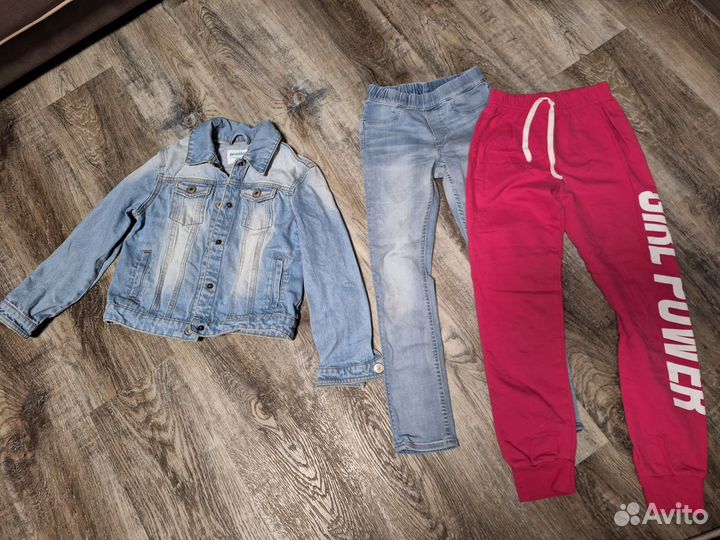 Детская одежда для девочек пакетом 116-122-128