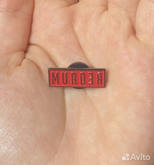 Значок масть синяние murder