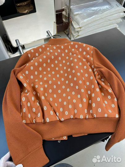 Кожаная куртка Hermes женская