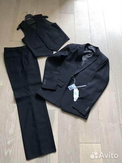 Новый школьный костюм тройка Rodeng чёрный