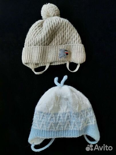 Флисовый комбенизон, шапочки, боди-рубашка