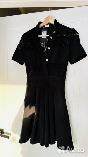 Вечернее черное платье мини 40 размер