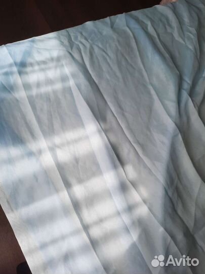 Голубые шторы