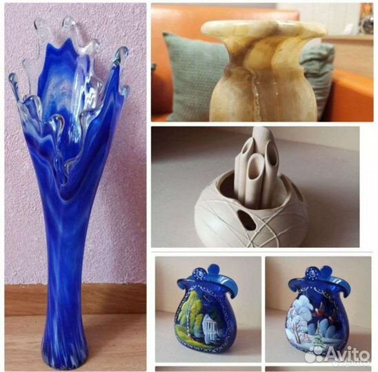 Ваза из оникса керамика ваза Коралл стекло