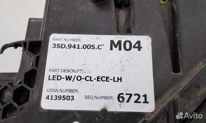 Фара левая Bentley Continental GT