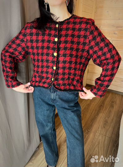 Винтажный жакет франция шерсть/вискоза