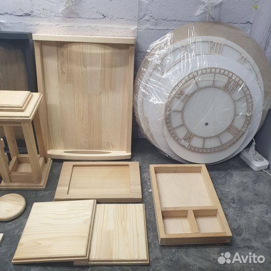 Деревянные заготовки, подносы, менажницы, борды