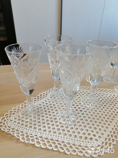 Хрустальные рюмки на ножке СССР
