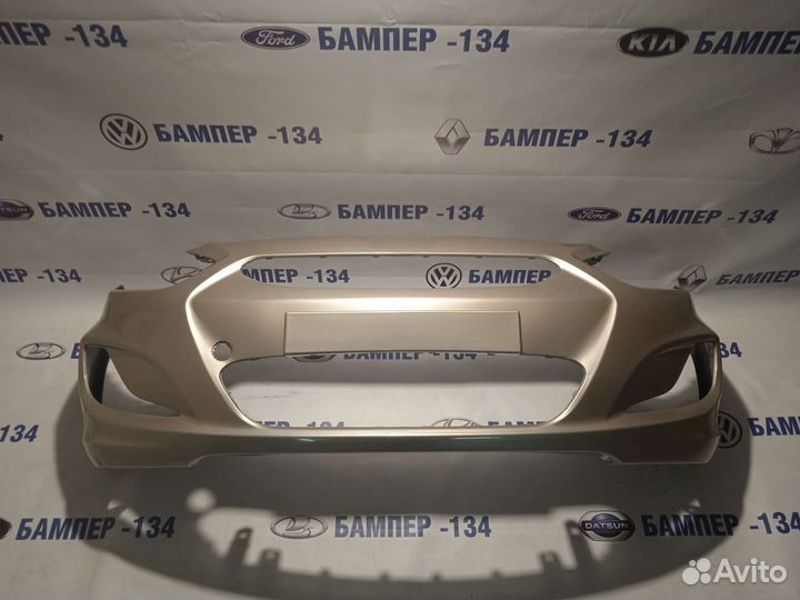 Бампер передний hyundai solaris Бежевый