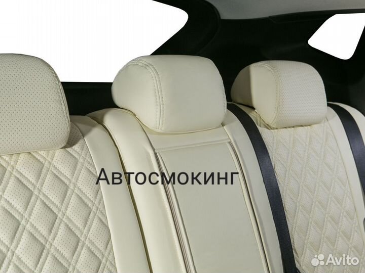 Авточехлы на Nissan Qashqai, 5 шт. экокожа