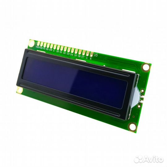 Жидкокристаллический дисплей LCD 1602 синий