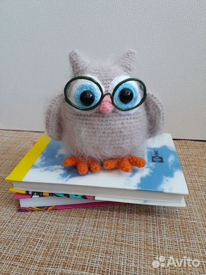 Вязанная игрушка сова