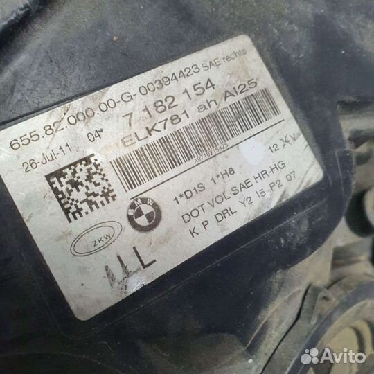 Фара передняя BMW 7 F01/F02 2009г. 7182154