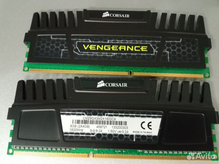 Оперативная память Corsair ddr3 8 gb 1600
