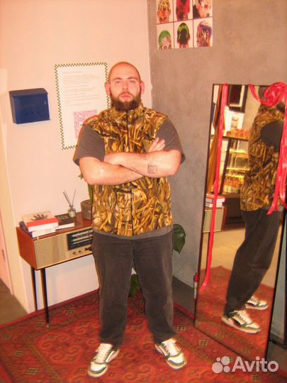 Новая камуфляжная оверсайз жилетка camo