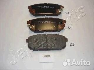 Колодки тормозные дисковые, комплект PPK03AF Ja