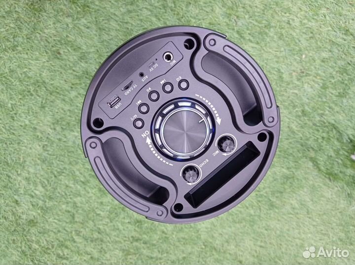 Колонка мощная ZQS 6201 большая с микрофоном