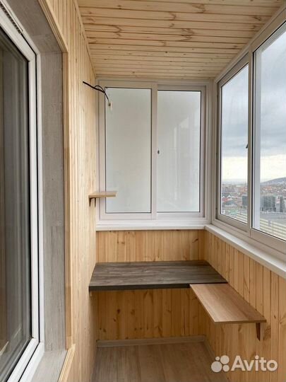 Утепление лоджии, балкона, ламинат, линолеум