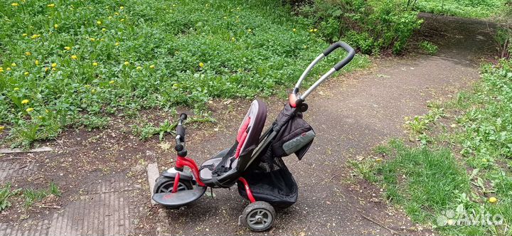 Трёхколёсный велосипед с ручкой puky