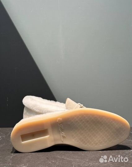 Лоферы меховые Loro Piana