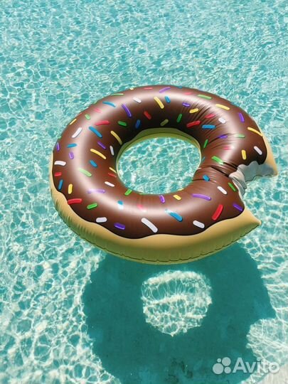 Надувной круг пончик, матрас пицца