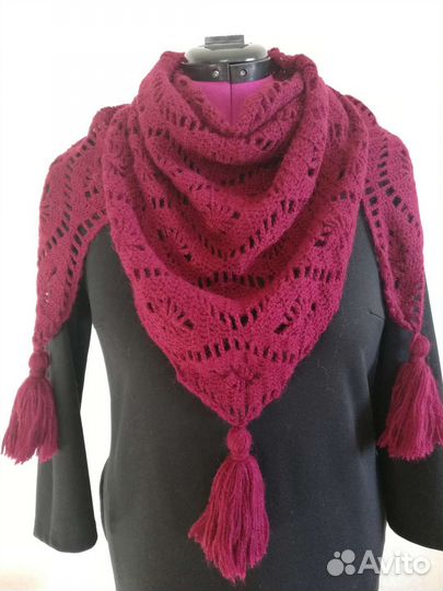 Вязаный платок бактус