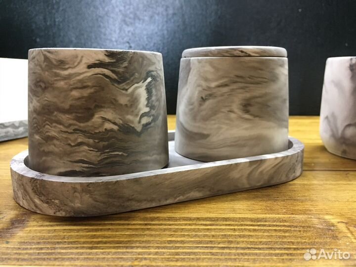 Стакан/ банка/ тара для свечи с крышкой