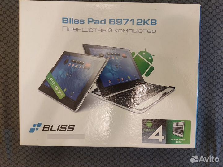 Планшетный компьютер bliss pad b9712kb