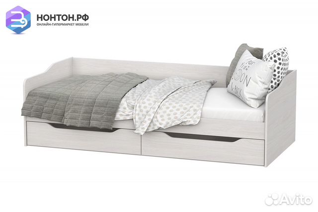 Кровать Флай ясень анкор светлый