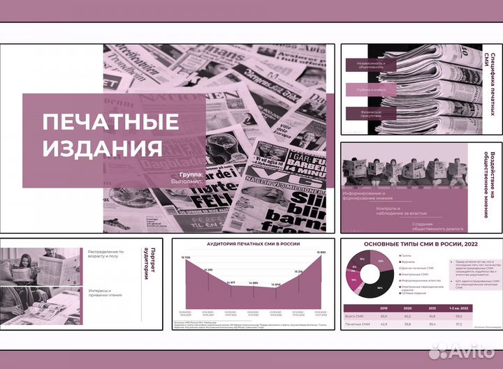 Создание презентаций, докладов