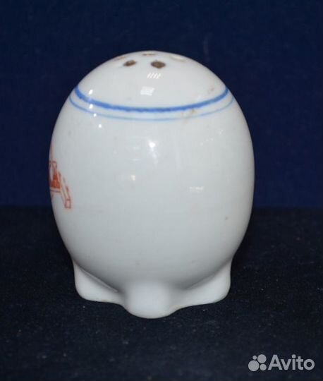Редкая фарфоровая солонка яйцо- ркка (оригинал )