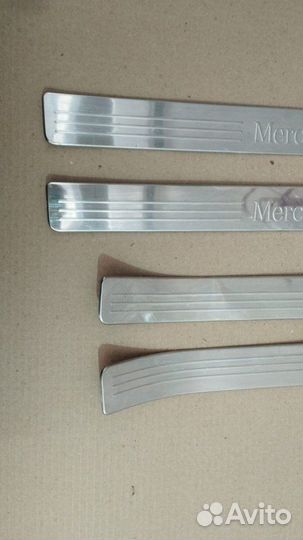 Накладки на порог (комплект) Mercedes-Benz C-Class