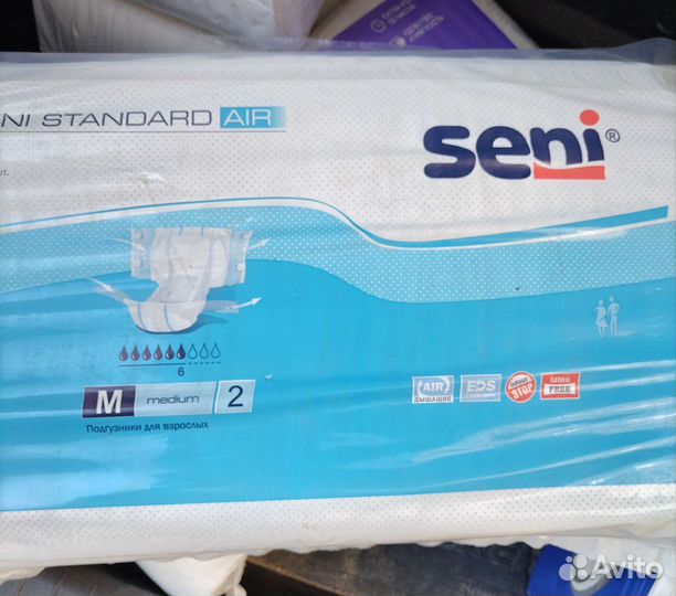 Подгузники для взрослых seni, solomed, ID slip