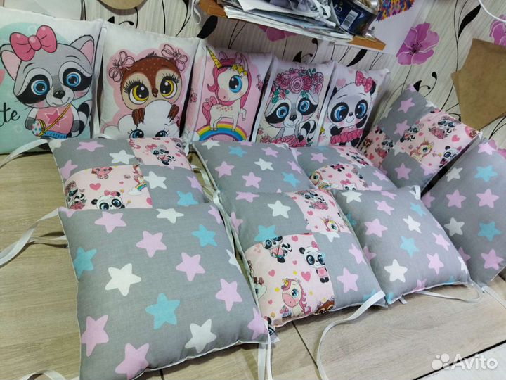 Новые бортики в кроватку