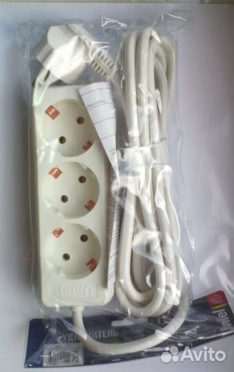Удлинитель для бытовой техники новый 3 метра