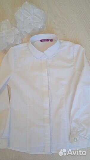 Блузки школьные 122 128