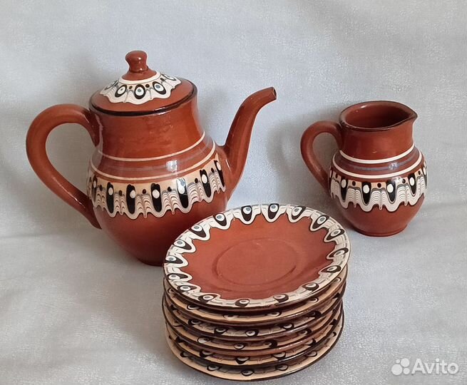 Остатки кофейного сервиза. Керамика. Болгария