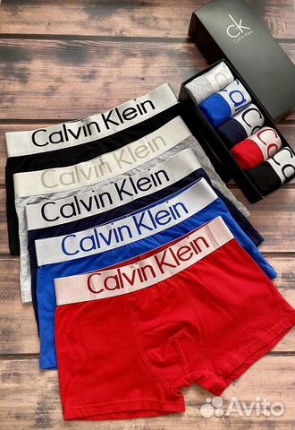 Трусы мужские боксеры calvin klein 5шт