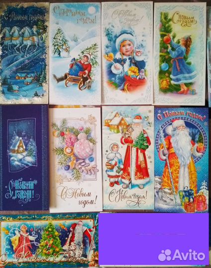 Новогодние открытки разные