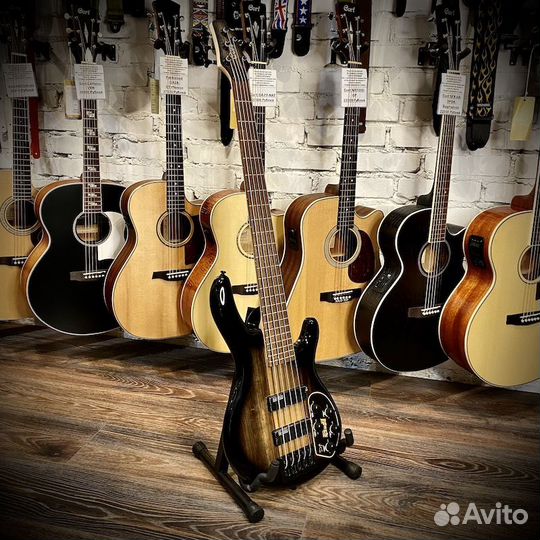 Бас-гитара 5 струн Cort C5-Plus-zbmh-TBB