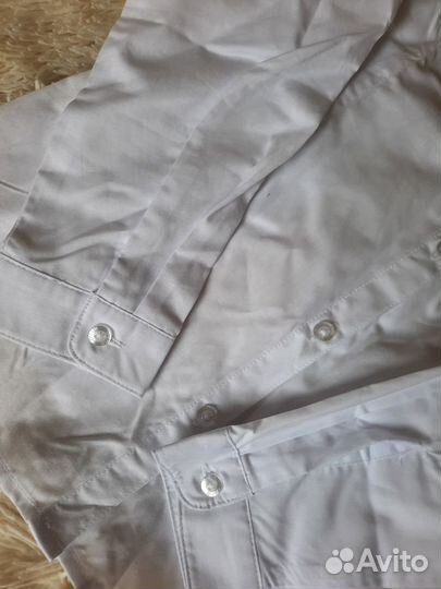 Блузка для девочки новая 134 белая